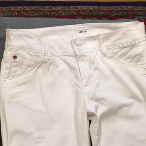 White Hudson Collin Flap Skinny Jeans